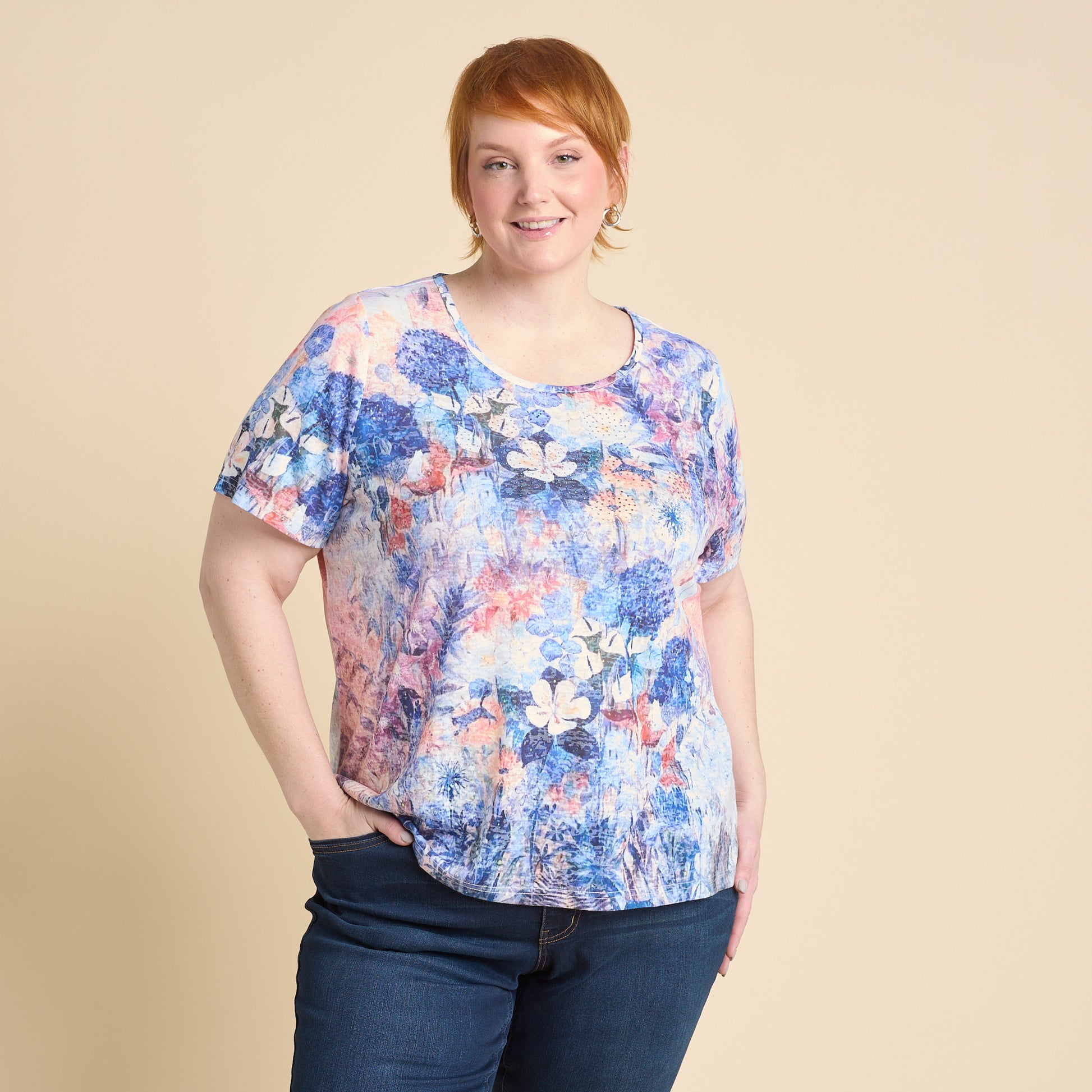 Skyway Blue Front Detail Women