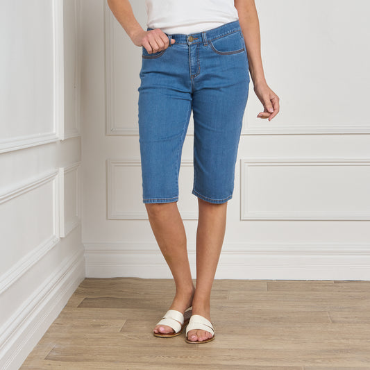 Medium Stonewash Front Detail Missy