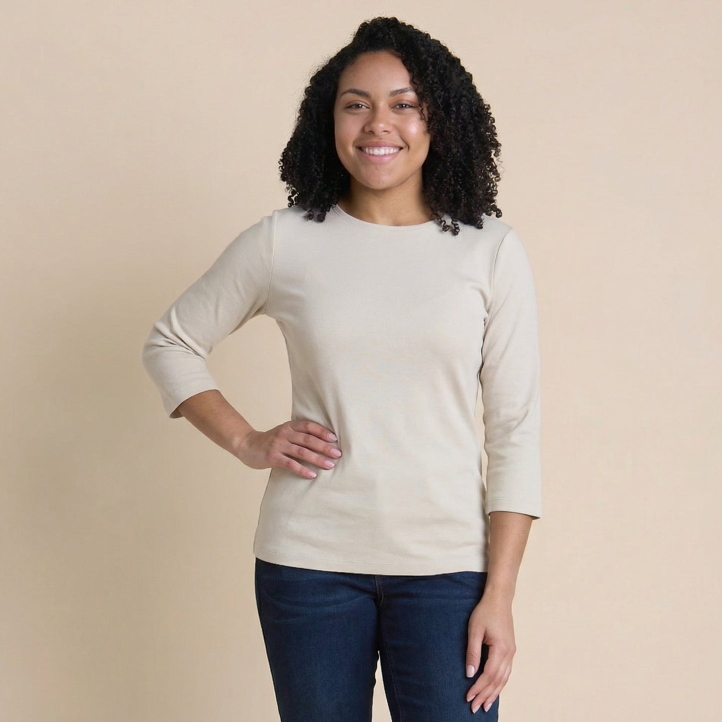 Oatmeal Front Detail Missy