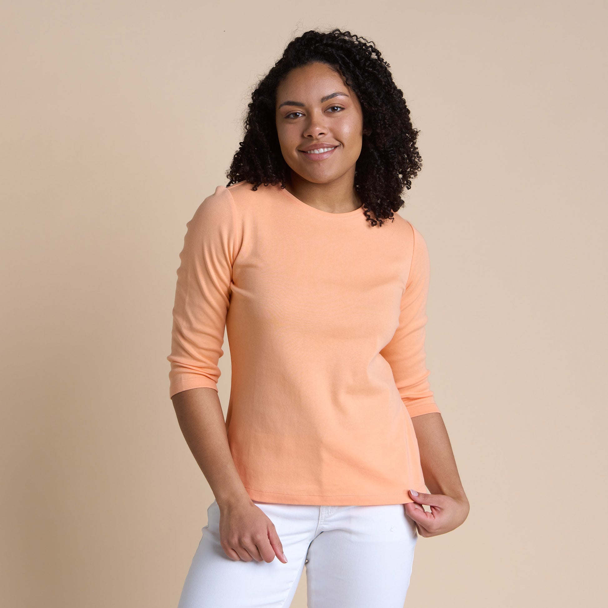 Apricot Wash Front Detail Missy