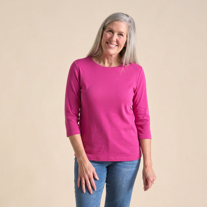 Fuchsia Red Front Detail Missy