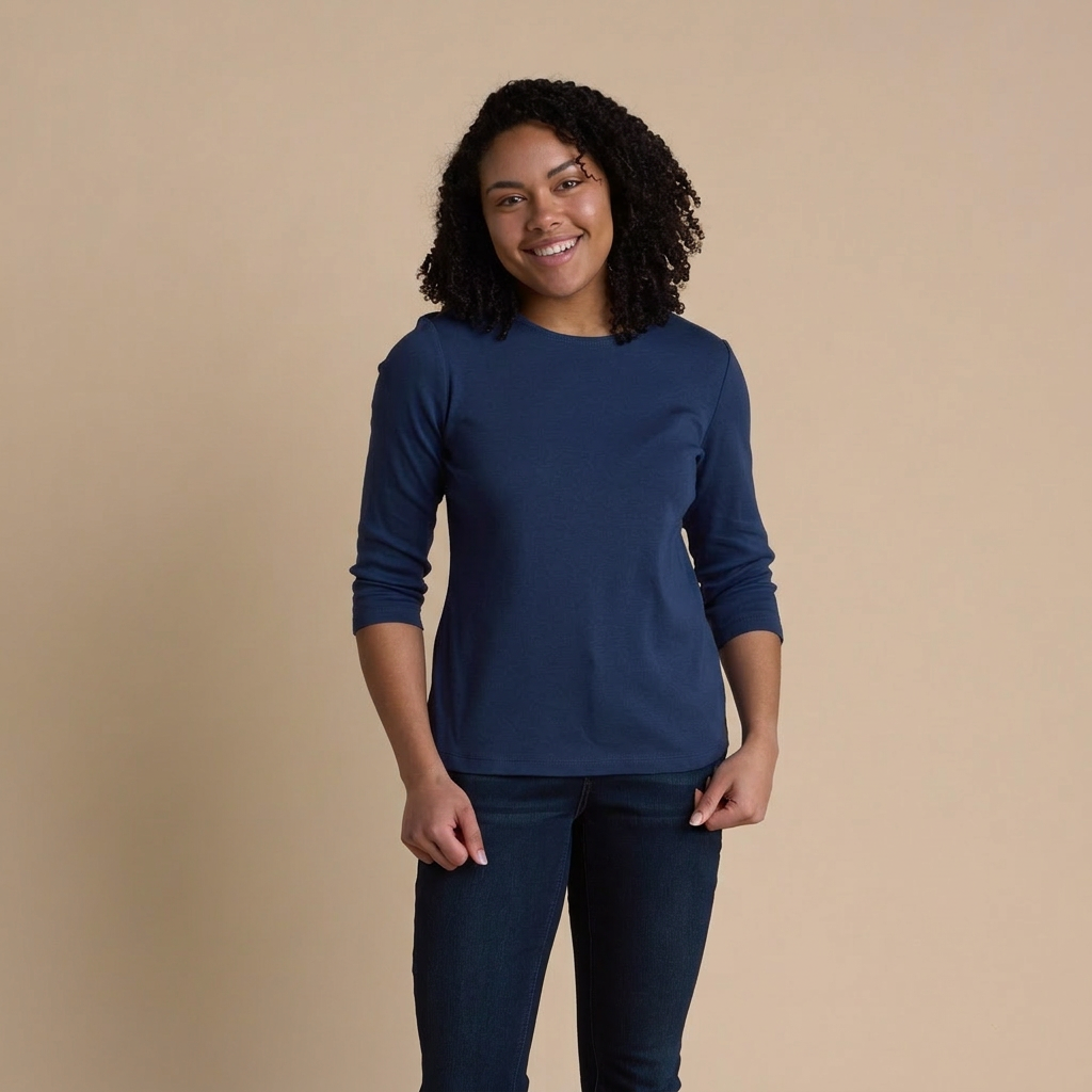 Navy Front Detail Missy