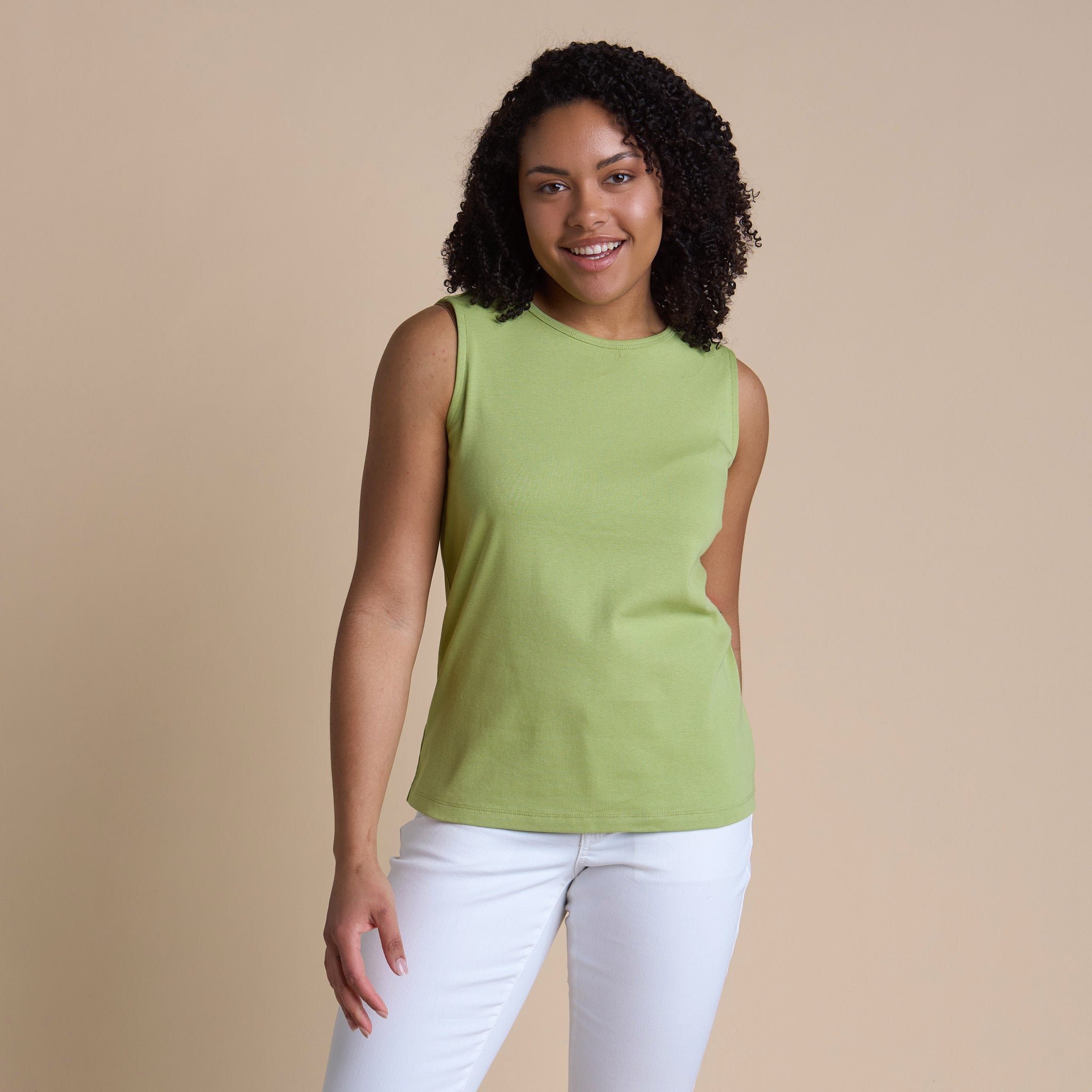Plus Size Sleeveless Crew Neck Perfect Tank – Christopher & Banks