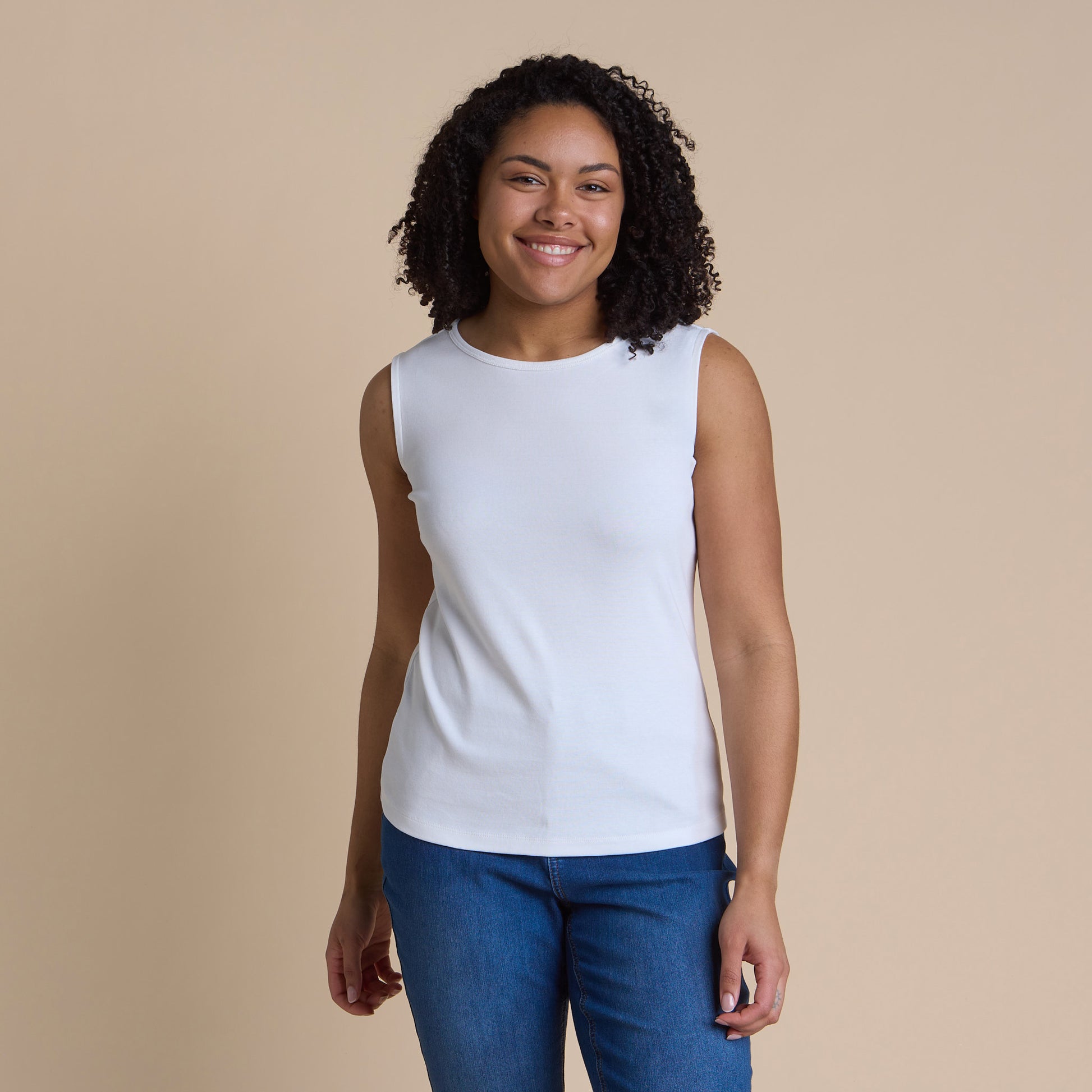 White Front Detail Missy