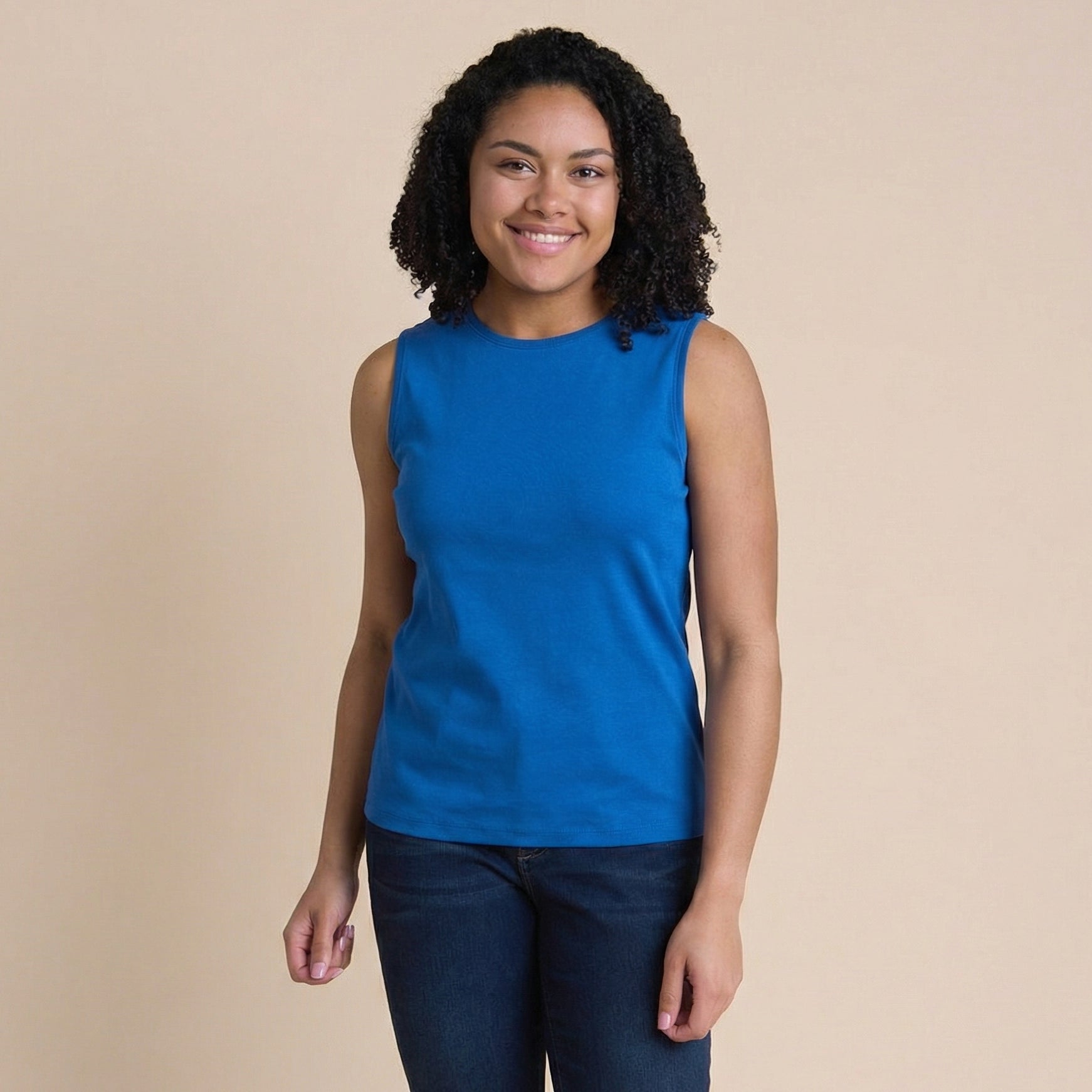 Plus Size Sleeveless Crew Neck Perfect Tank – Christopher & Banks