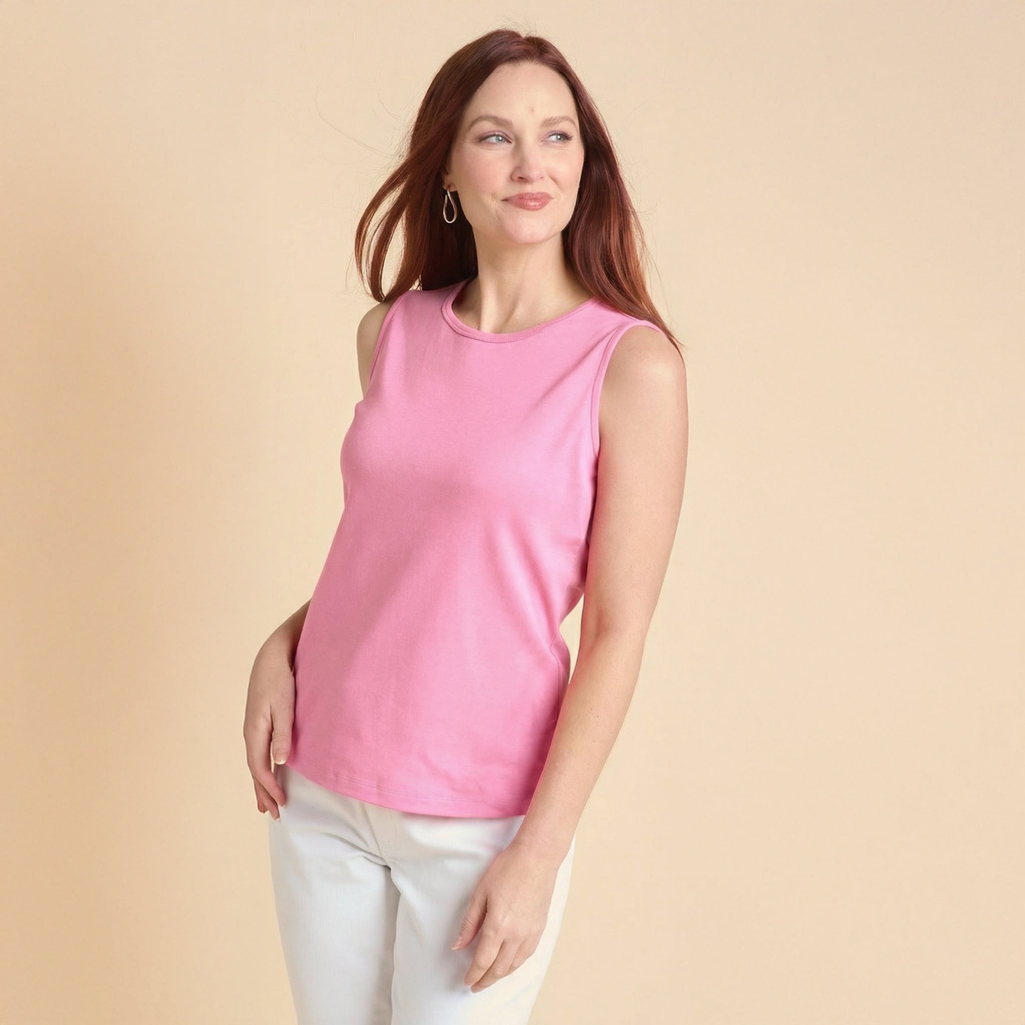 Plus Size Sleeveless Crew Neck Perfect Tank – Christopher & Banks