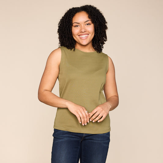 Burnt Olive Front Detail Missy