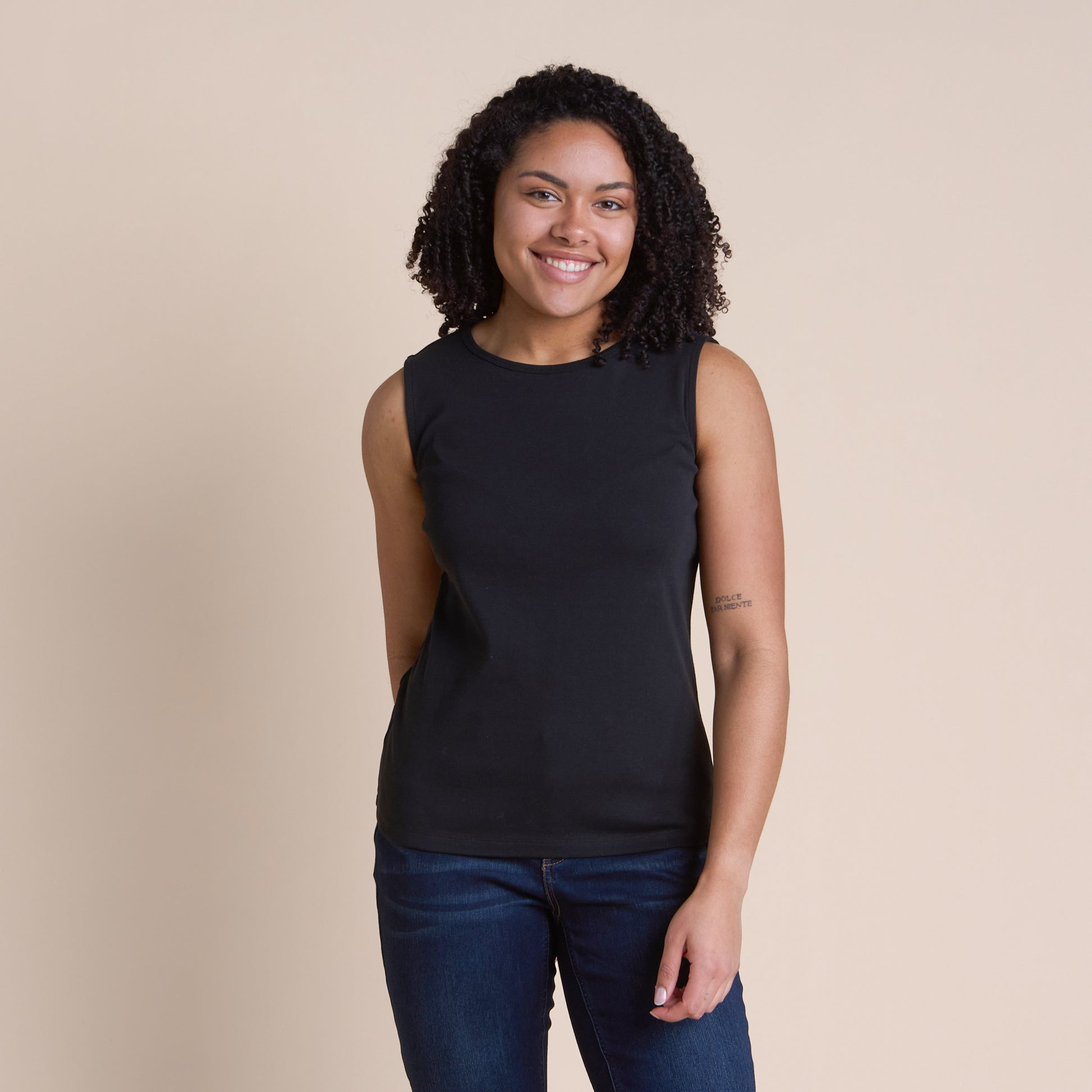 Black Front Detail Missy