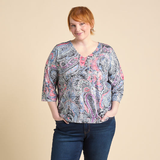 Black Front Detail Women