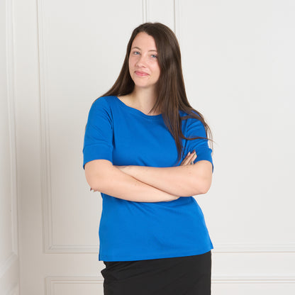 Classic Blue Front Detail Missy