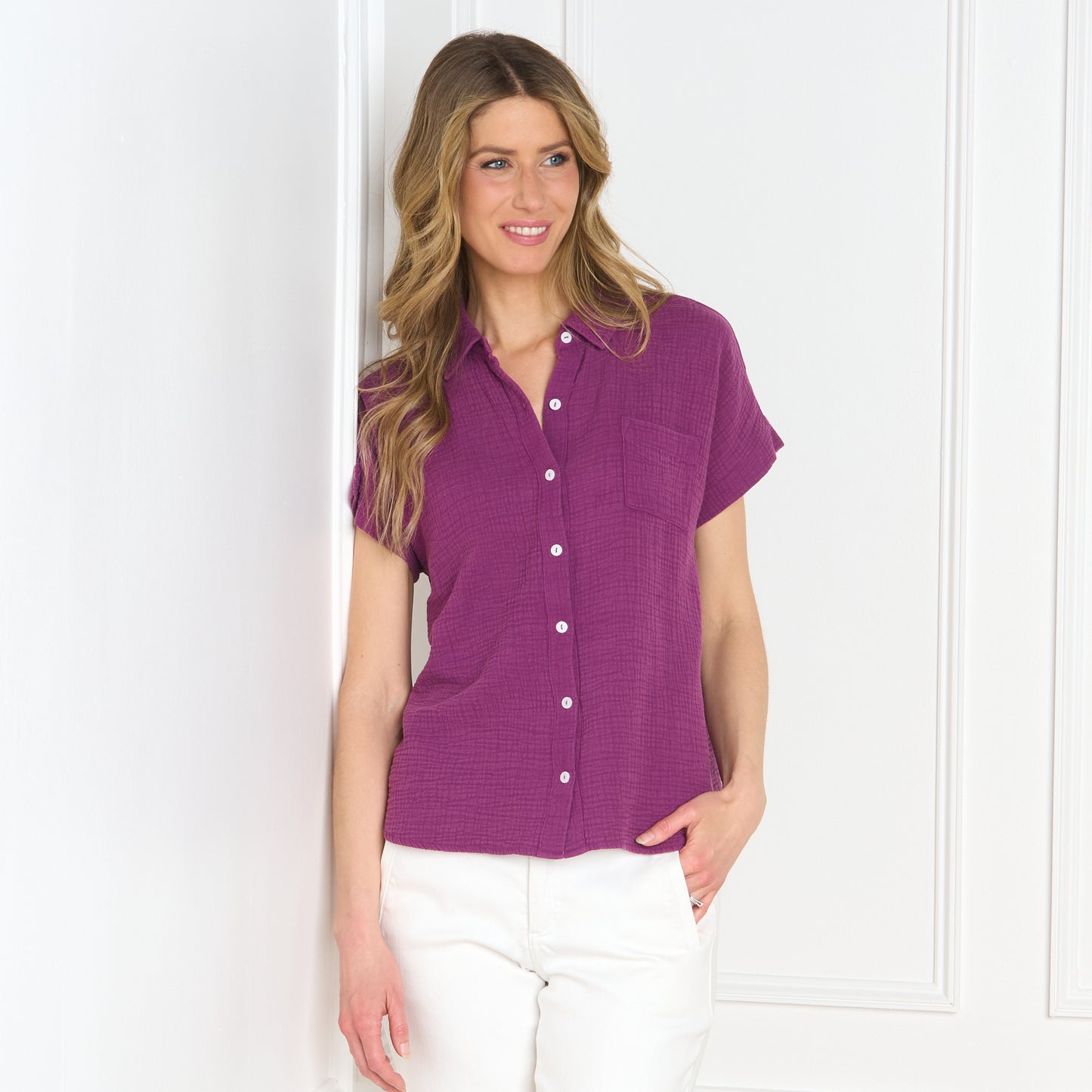 Purple Violet Front Detail Missy