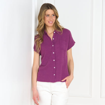Purple Violet Front Detail Missy