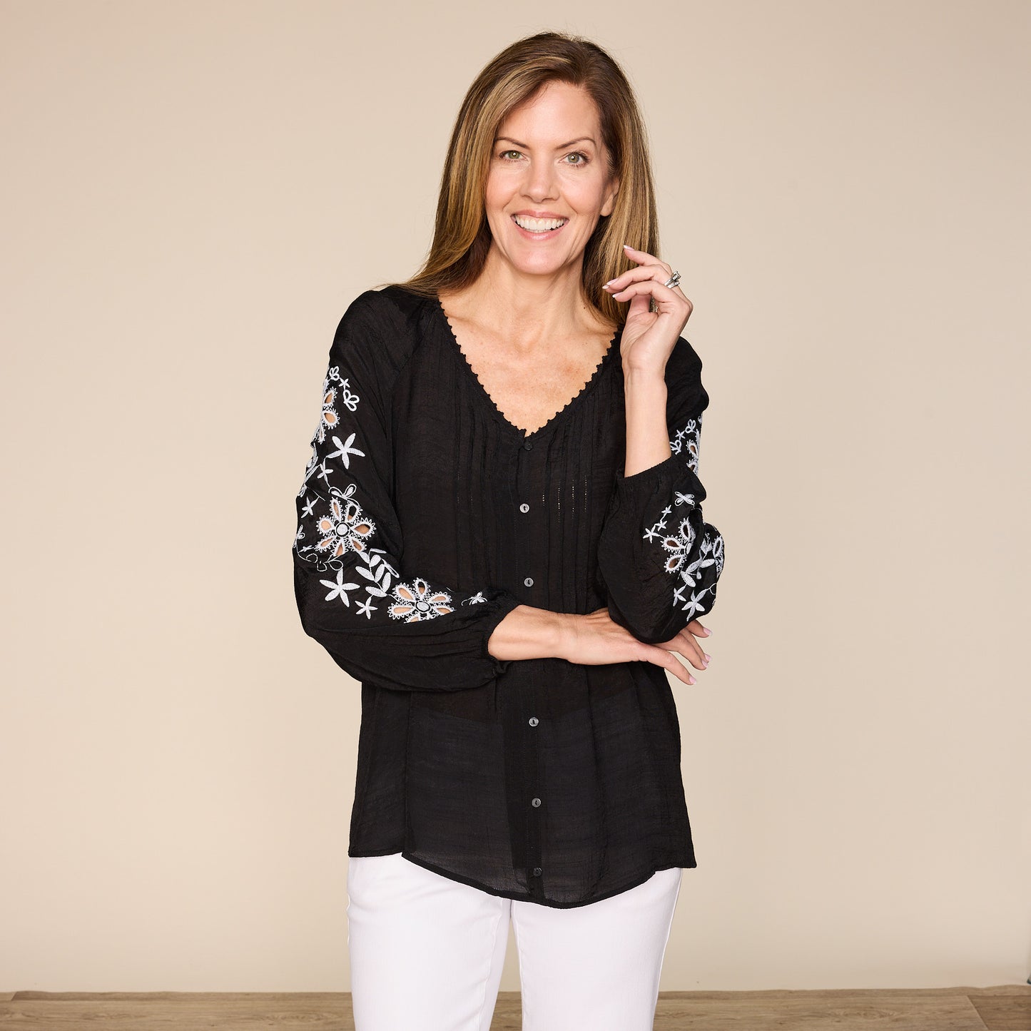 Black Front Detail Missy