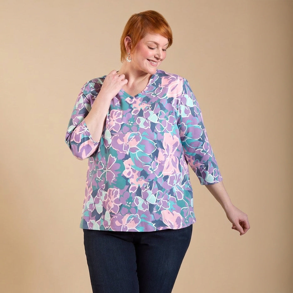 Rhapsody Purple Front Detail Women