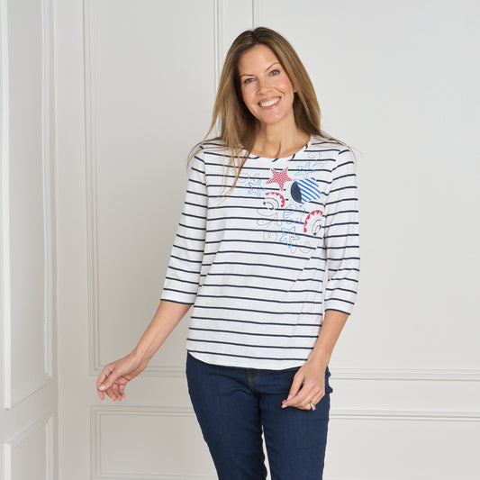 Bright White Front Detail Missy