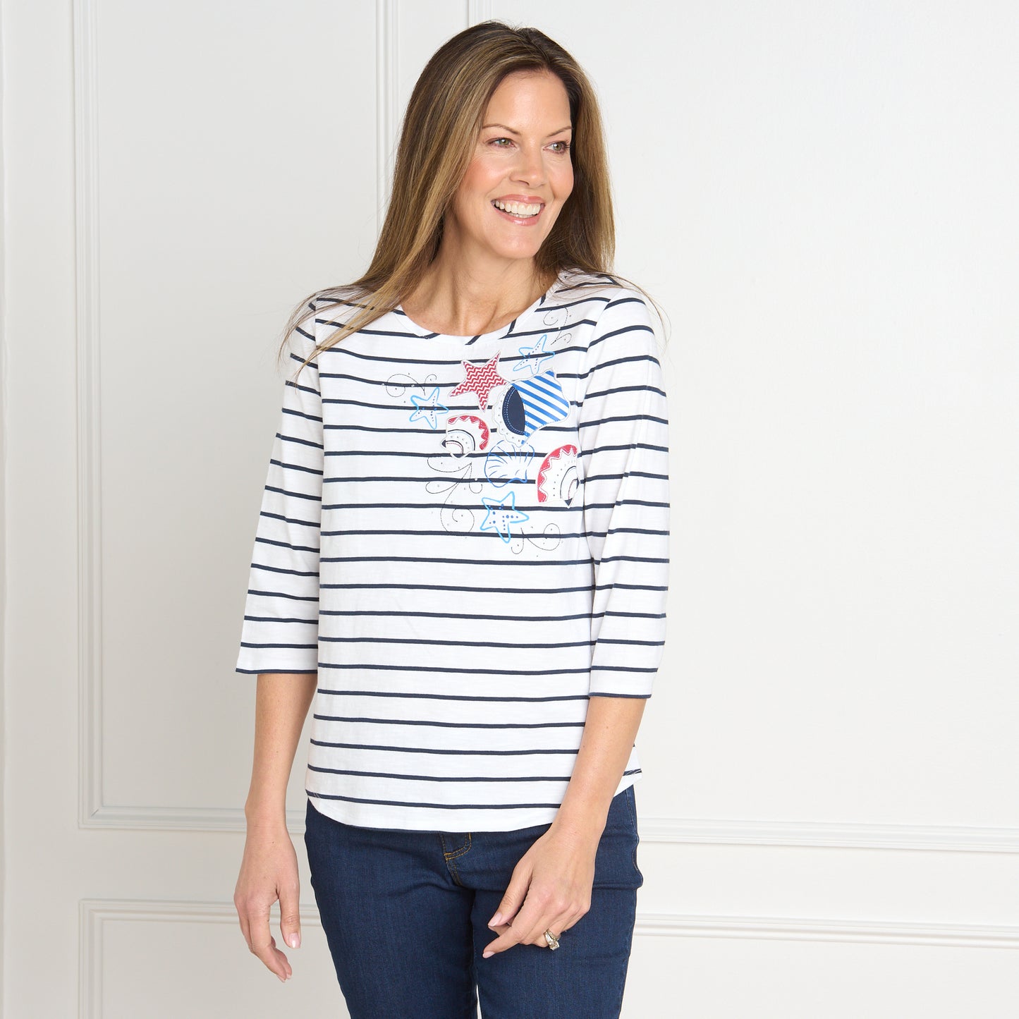 Bright White Front Detail Missy