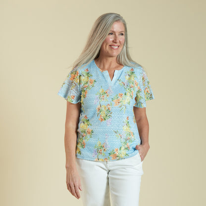 Skyway Blue Front Detail Missy