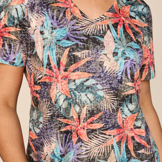 Tibetan Red Print Detail Missy