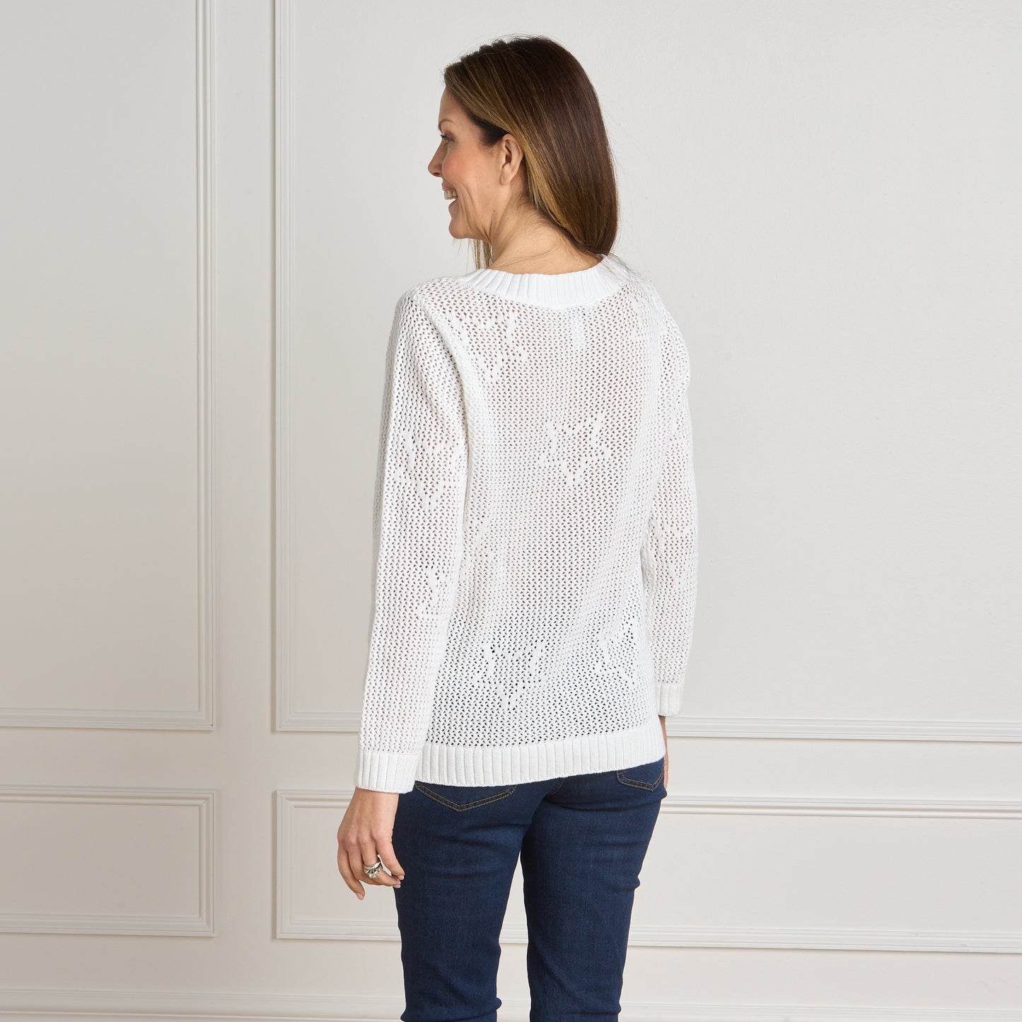 Bright White Back Detail Missy