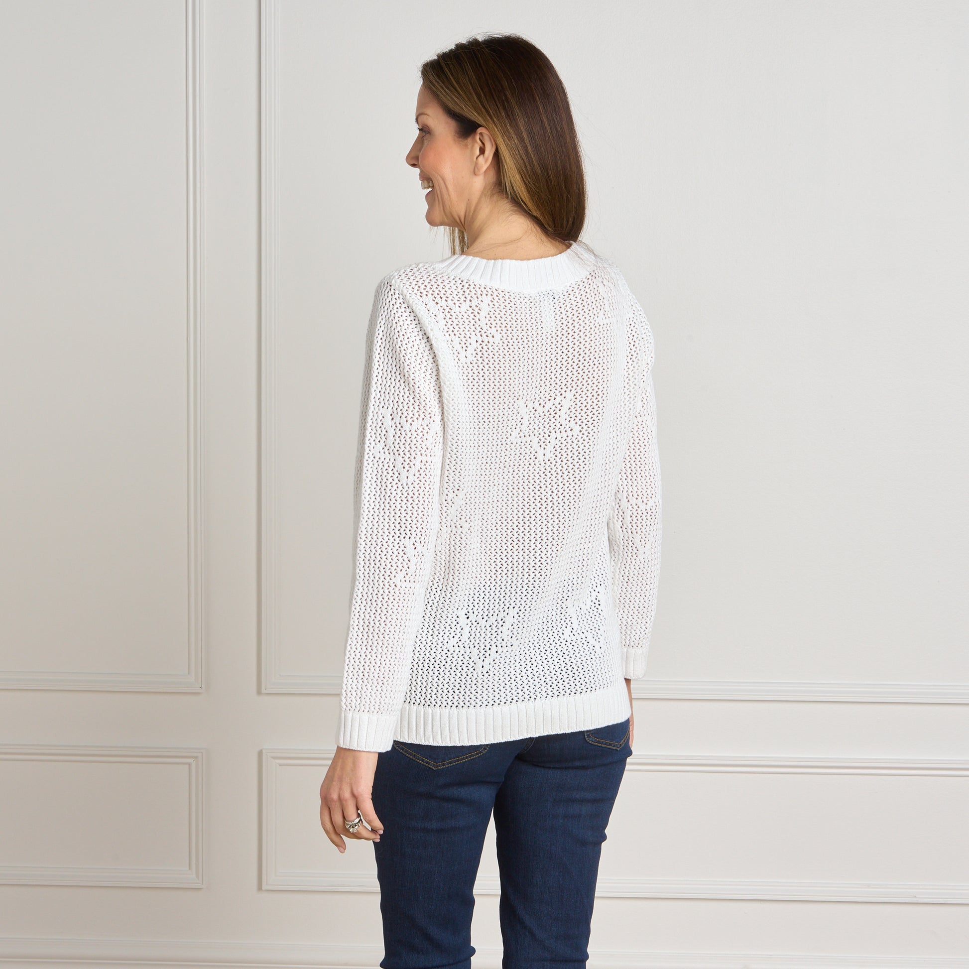 Bright White Back Detail Missy