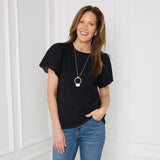 Black Front Detail Missy