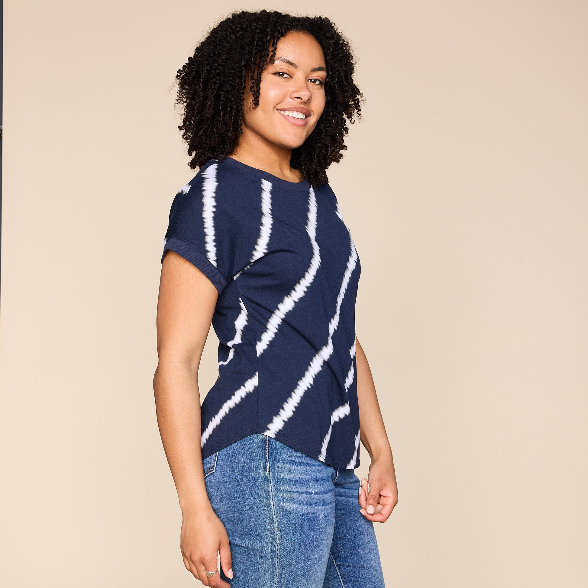 Navy Blazer Side Detail Missy