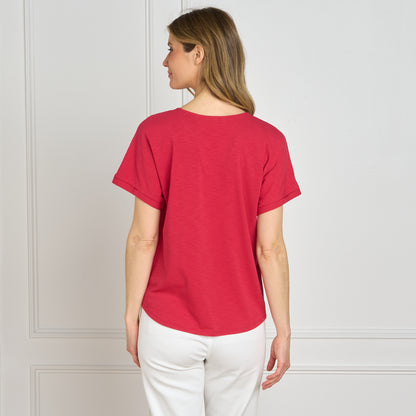 Crimson Red Back Detail Missy