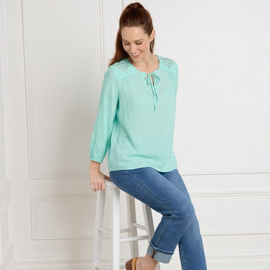 Vintage Mint Front Detail Missy