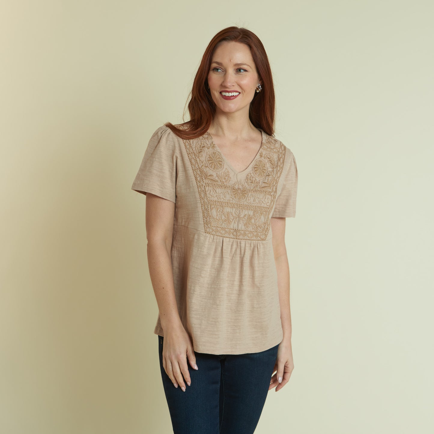 Desert Khaki Front Detail Missy