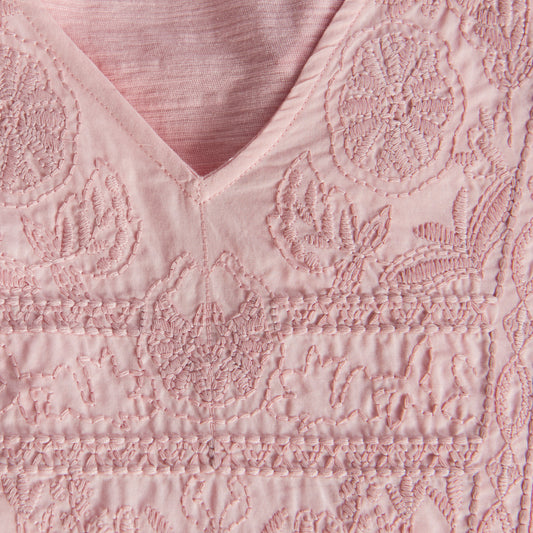 Pink Blush Embroidery Detail