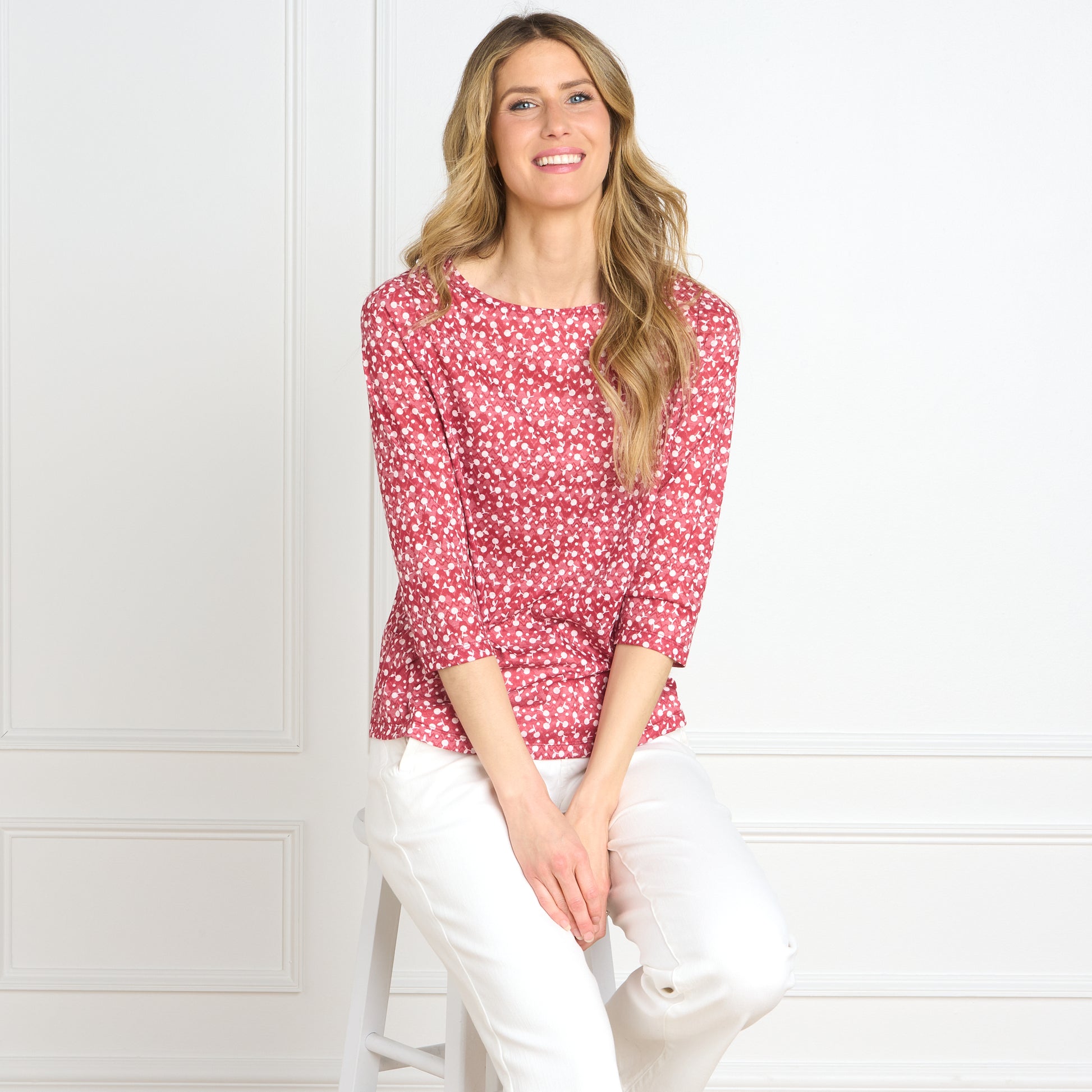 Cherry Dot Front Detail Missy