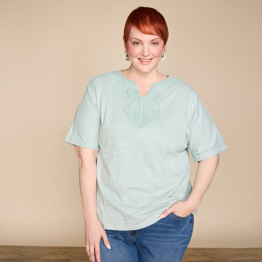 Aquarium Teal Front Detail Women