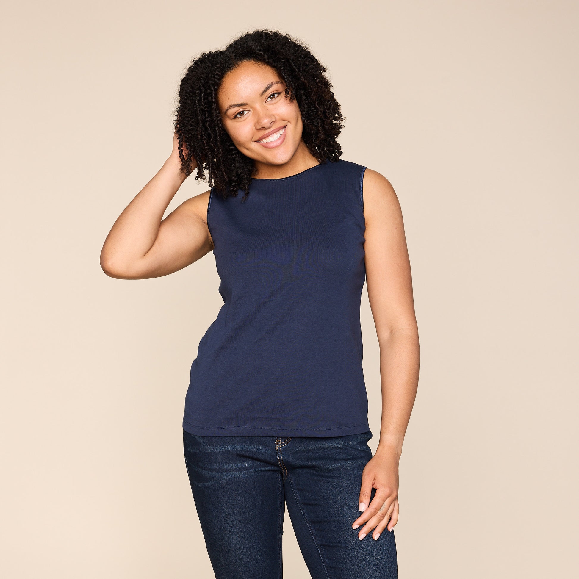 Navy Blazer Front Detail Missy