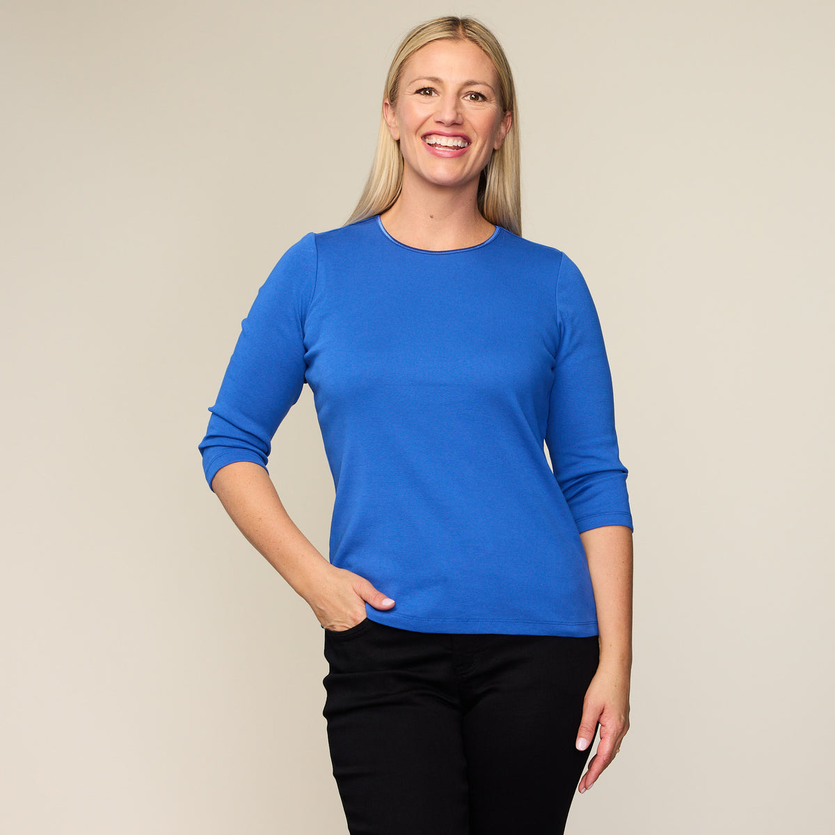 Blue Beauty Front Detail Missy