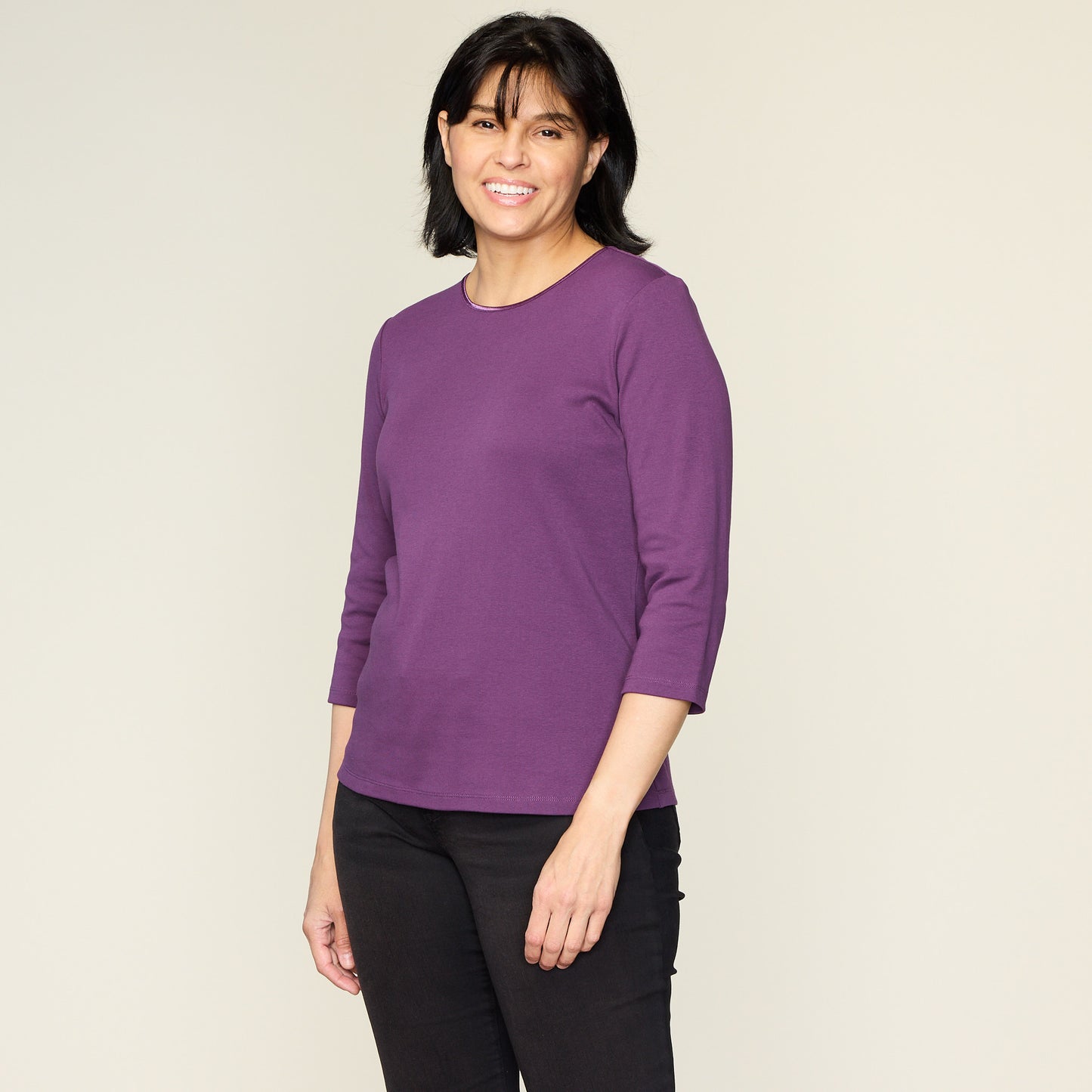 Plum Purple Front Detail Missy