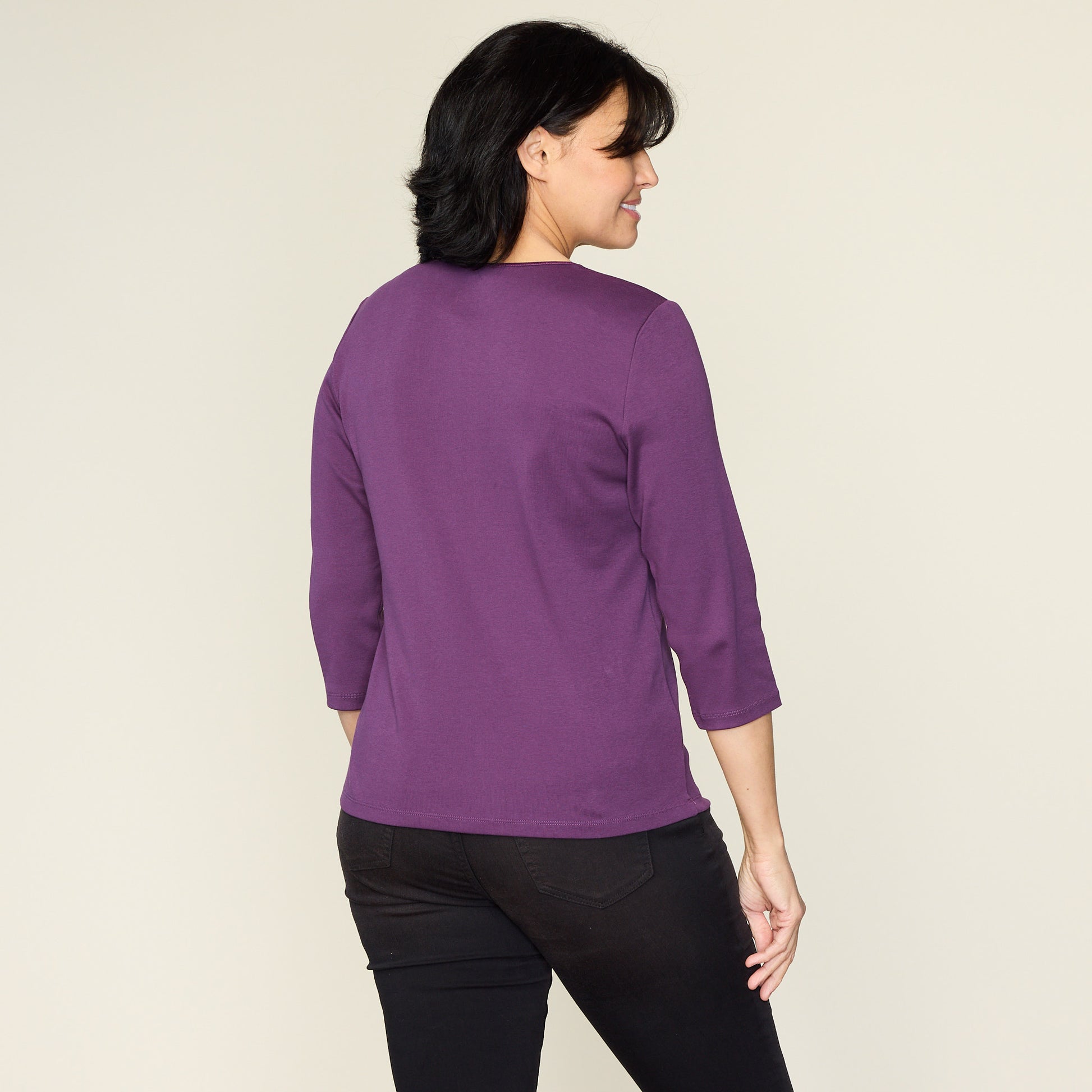 Plum Purple Back Detail Missy