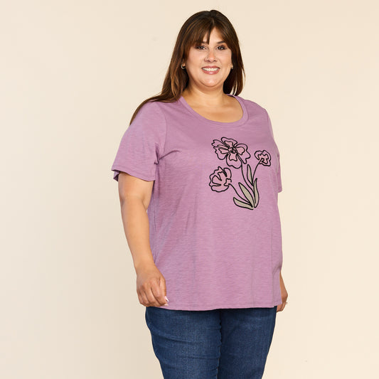 Purple Front Detail Women