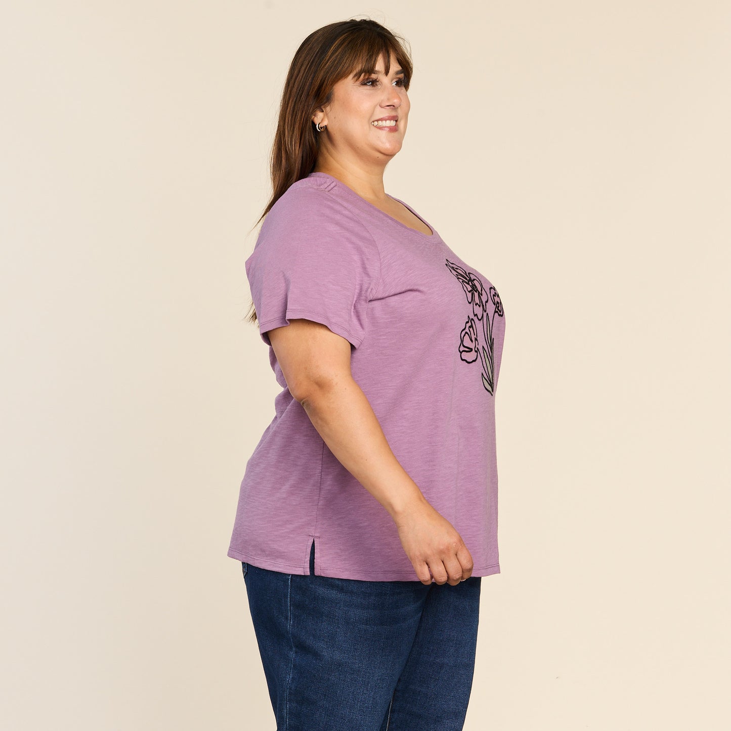 Purple Side Detail Women