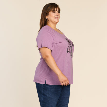 Purple Side Detail Women