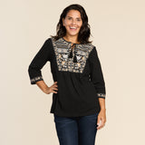 Black Front Detail Missy