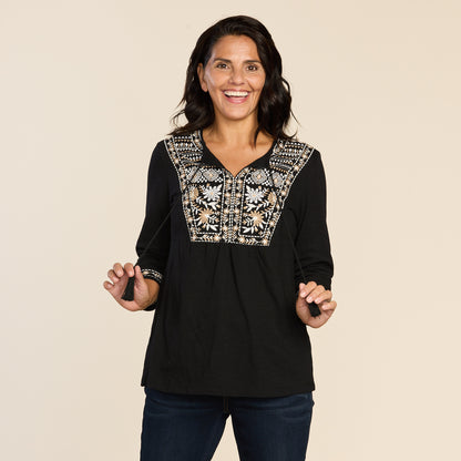 Black Front Detail Missy