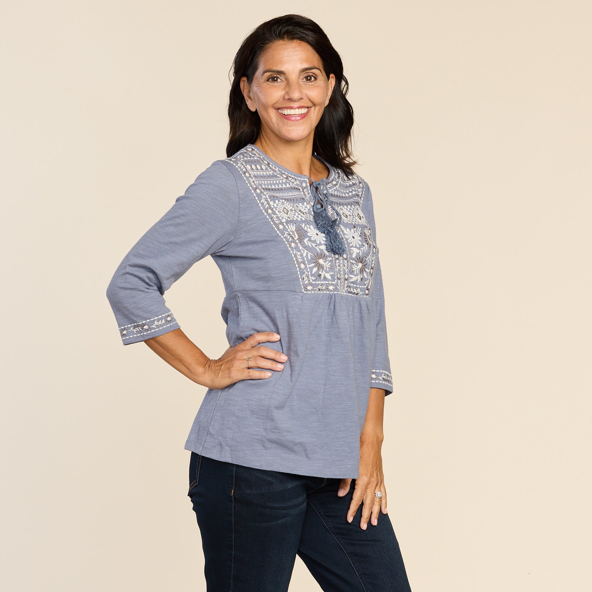 Serene Blue Side Detail Missy