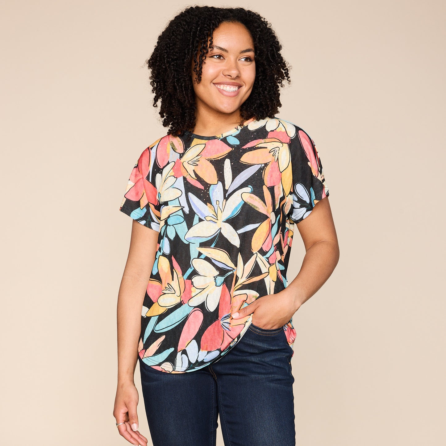 Black Front Detail Missy