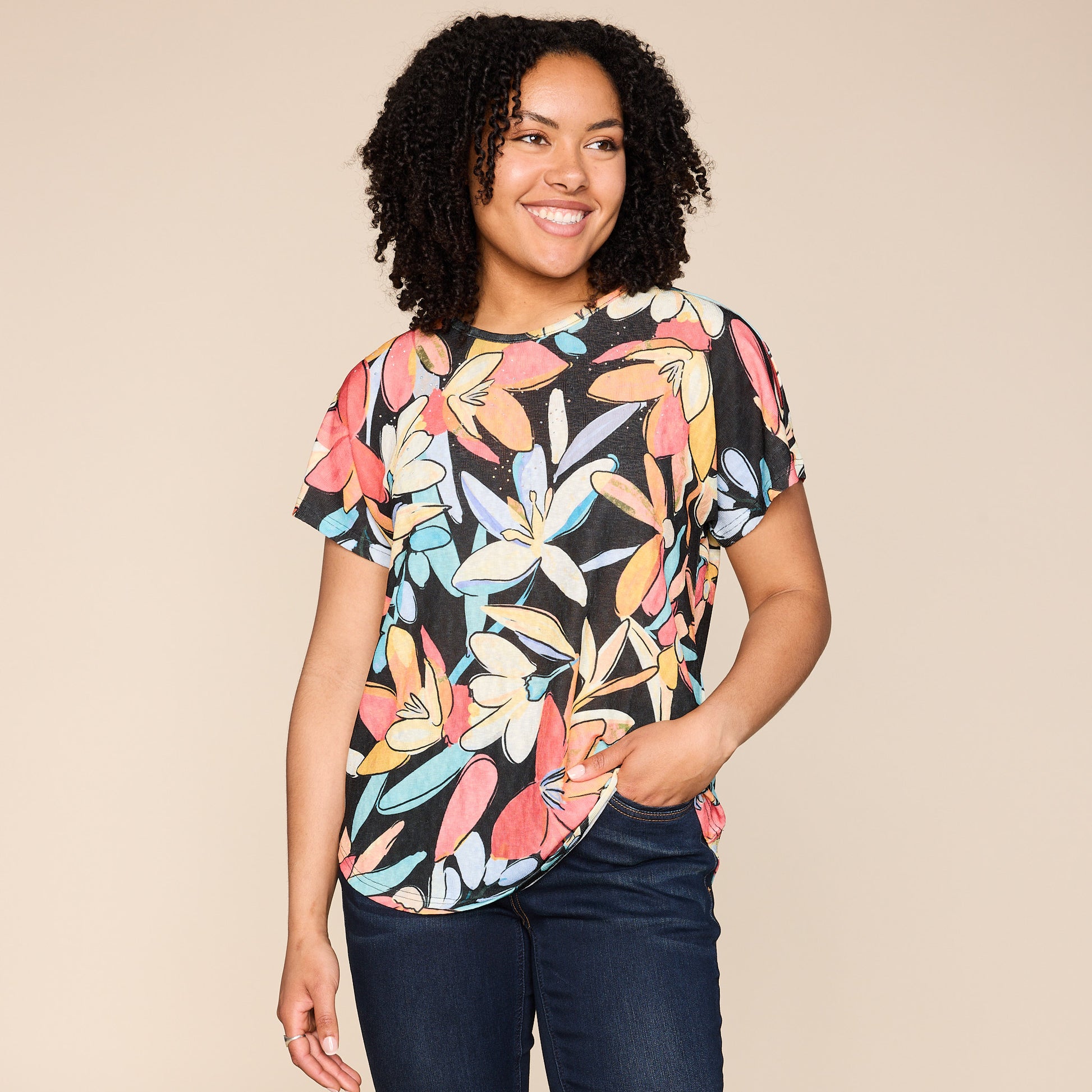 Black Front Detail Missy
