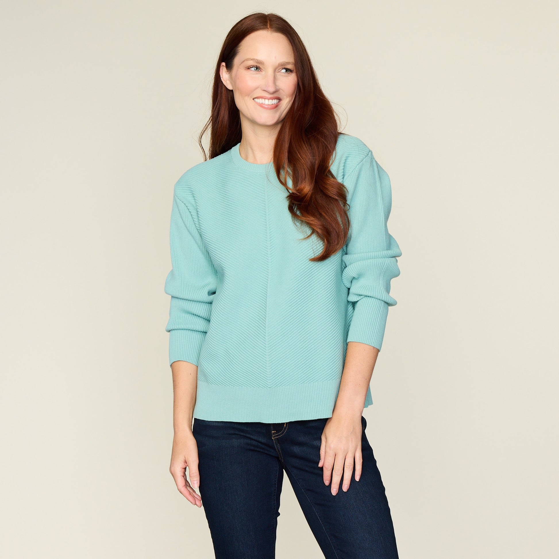 Raindrop Blue Front Detail Missy