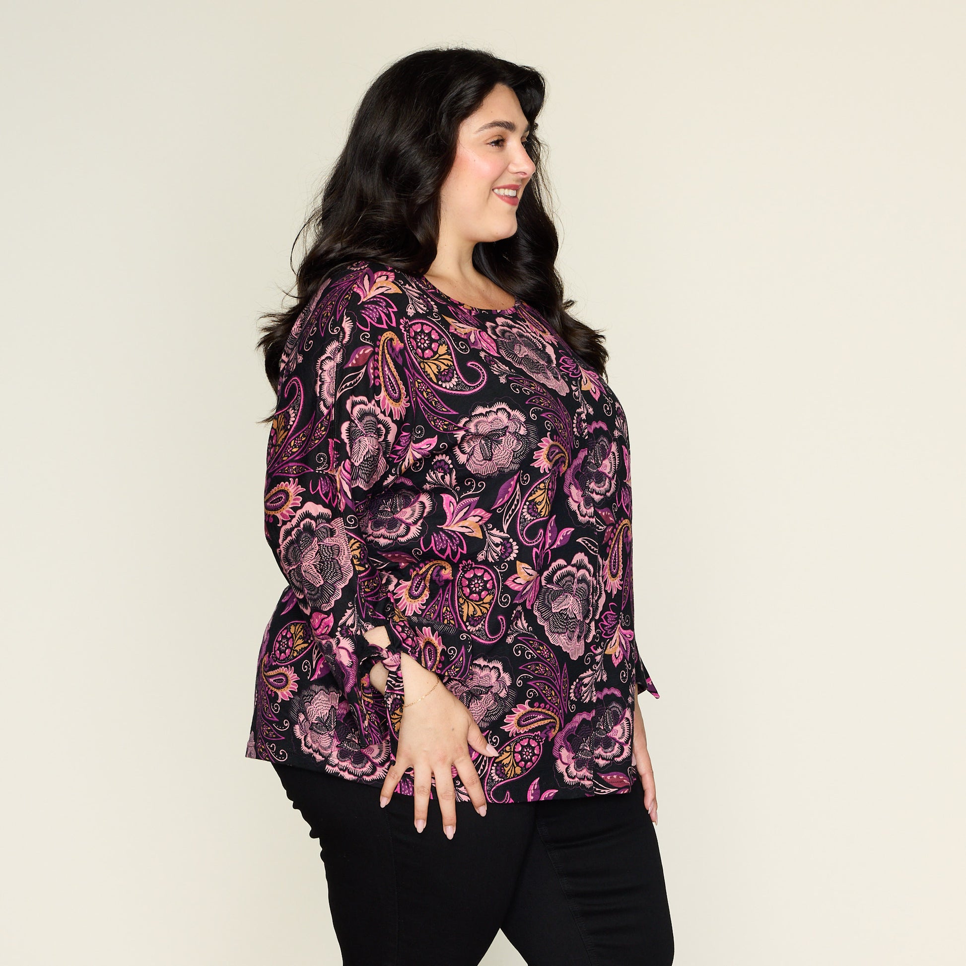 Plum Purple Side Detail Women