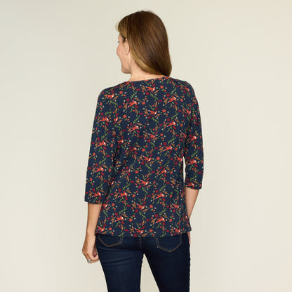Navy Blazer Back Detail Missy