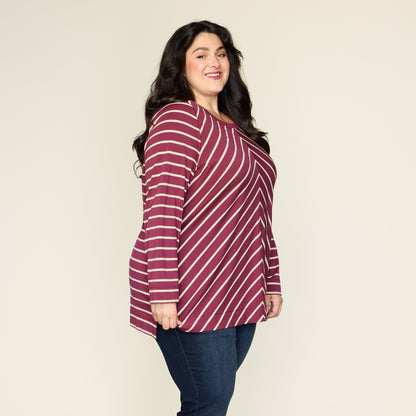 Burgundy Side Detail Women