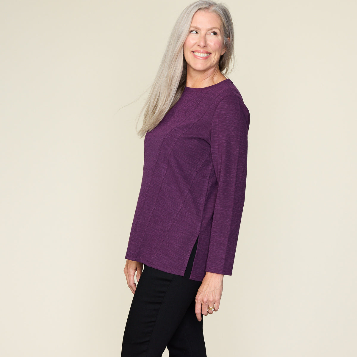 Plum Purple Side Detail Missy