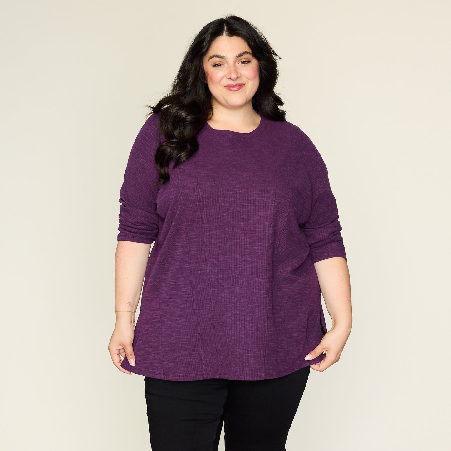Plum Purple Front Detail Women